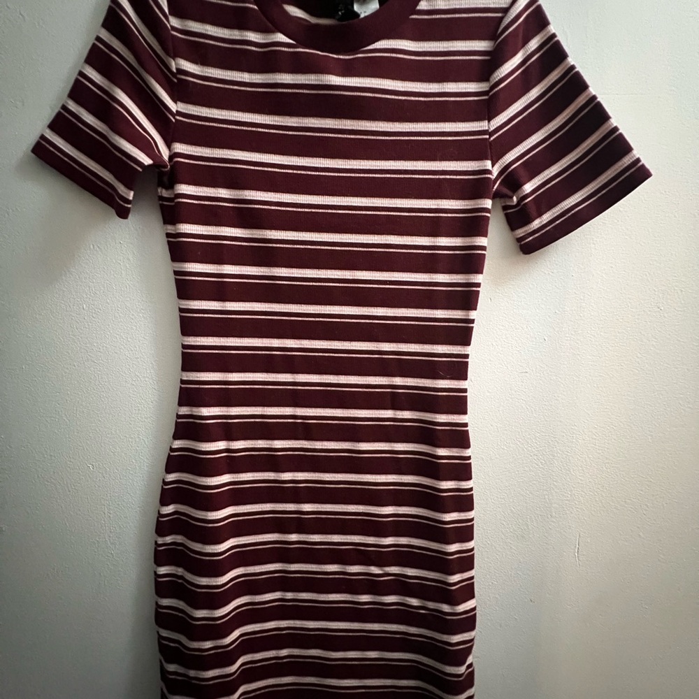 H&M Divided Striped Bodycon T-Shirt Dress